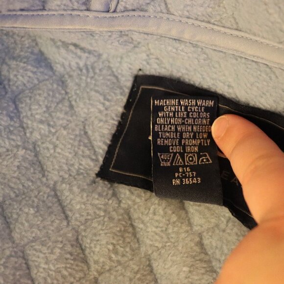 Izod Blue Quilted Fleece Jacket, Zip-up coat, Size M - Picture 8 of 8